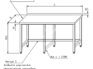 Stół roboczy - typ OP-0001