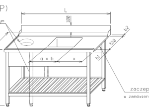 Stół podawczy - typ OP-0137