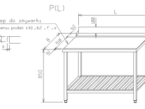 Stół odbiorczy - typ OP-0138