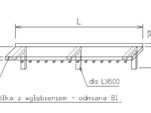 Półka wisząca - typ OP-0273