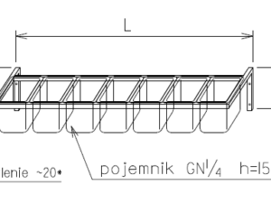 Półka wisząca na przyprawy - typ OP-0276